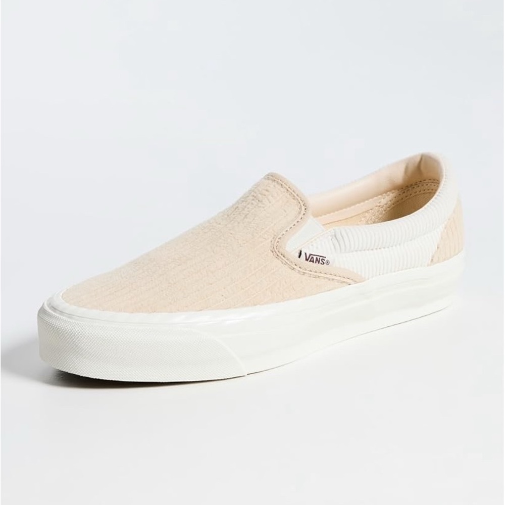 Vans Women's Beige Slip-On Sneakers